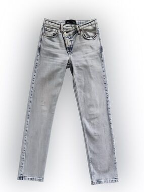 RARE Forever 21 x Barneys New York Asymmetrical Boyfriend Jeans 27